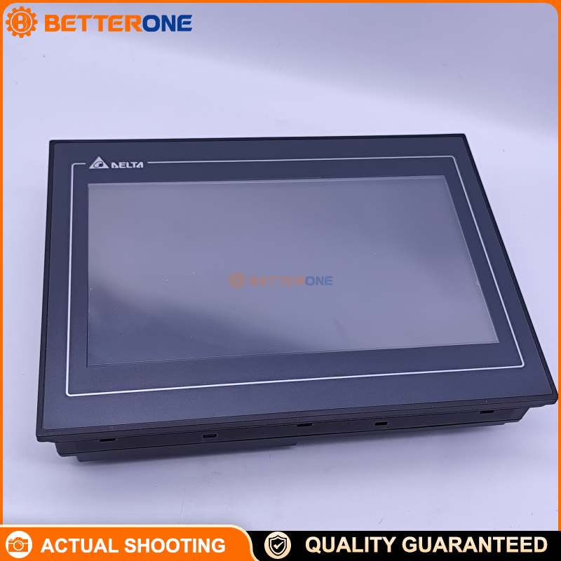 Delta DOP-110CS 10.1" HMI Touch Panel, 1024×600 TFT LCD, Cortex-A8 800MHz, 256MB RAM/256MB ROM, USB Host/Slave, COM1 RS-232 (Flow Control) + COM2 RS-232/RS-485 + COM3 RS-422/RS-485, 24VDC (±15%), IP65/NEMA4 Front