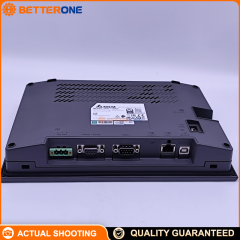Delta DOP-110WS 10.1" Ethernet HMI Touch Panel, 1024×600 TFT LCD, 10/100Mbps LAN, USB Host/Slave, COM1 RS-232 (Flow Control) + COM2 RS-232/RS-485 + COM3 RS-422/RS-485, SD Card Support, 24VDC (±15%), IP65/NEMA4/Type 4X Front