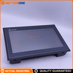 Delta DOP-110WS 10.1" Ethernet HMI Touch Panel, 1024×600 TFT LCD, 10/100Mbps LAN, USB Host/Slave, COM1 RS-232 (Flow Control) + COM2 RS-232/RS-485 + COM3 RS-422/RS-485, SD Card Support, 24VDC (±15%), IP65/NEMA4/Type 4X Front