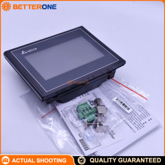 Delta DOP-103BQ 4.3" HMI Touch Panel, 480×272 TFT LCD, RS-232/RS-485 + RS-422/RS-485, USB Host/Slave, 24VDC (-15%~+15%), IP65/NEMA4 Front, 137×103×37.1mm