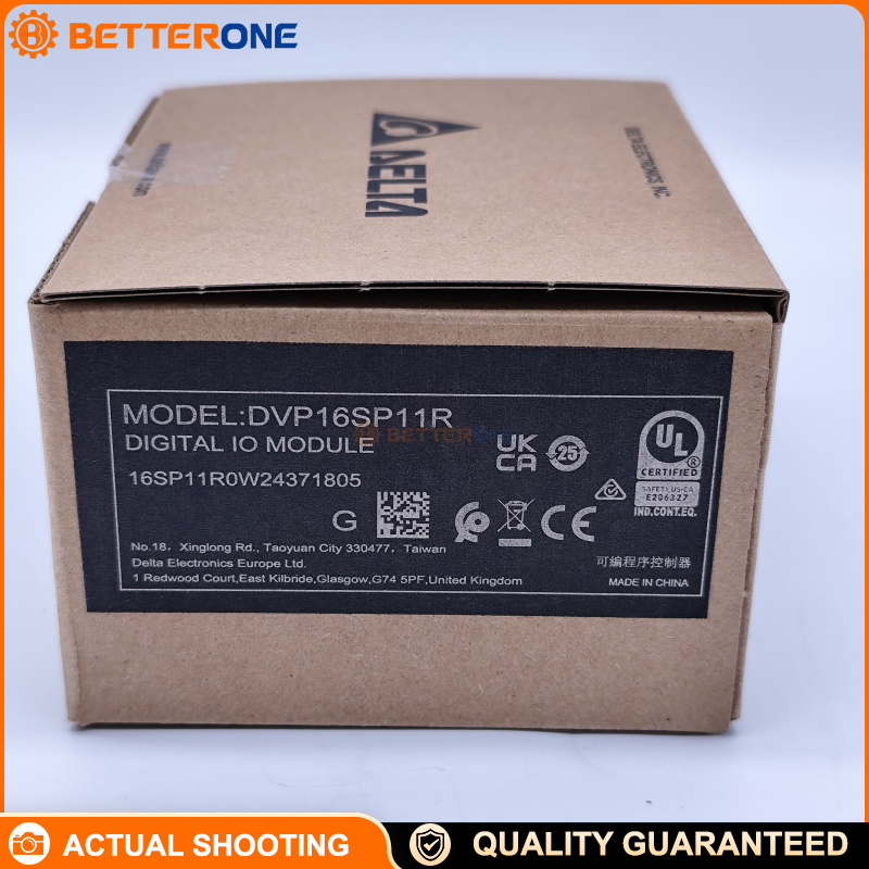Delta DVP16SP11R Digital I/O Expansion Module, 8DI + 8DO Relay Output, 24VDC Power Input, DIN Rail, for DVP-S / DVP Slim PLC