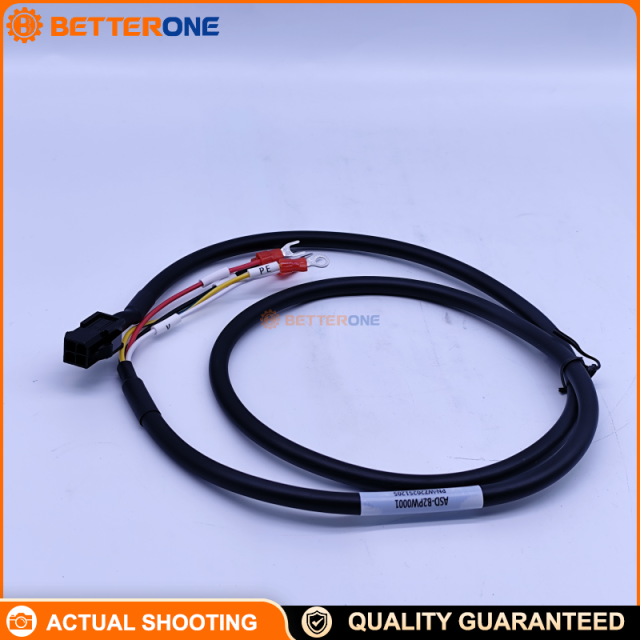 Delta ASD-B2PW0001 Servo Motor Power Cable, 1m Fixed Cable for ASDA-B2 / B2 Servo System, Power Lead