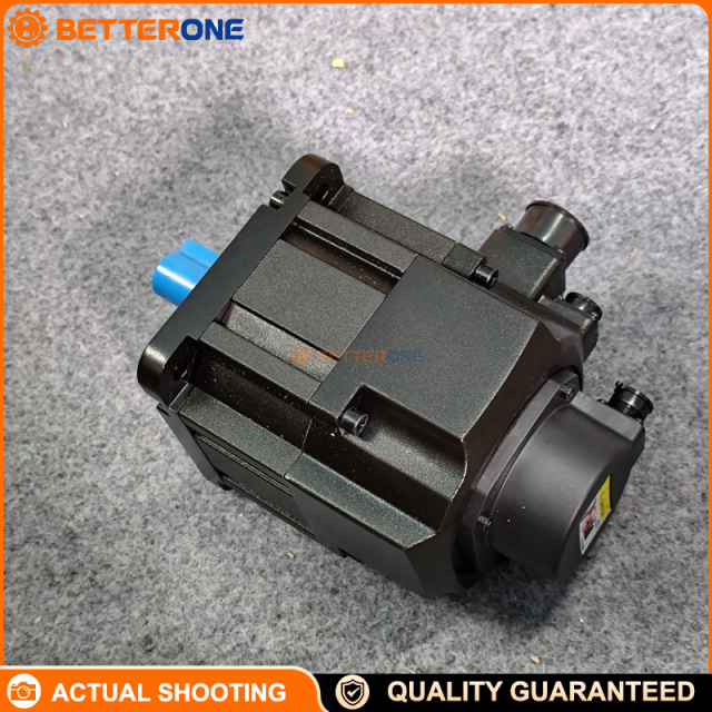 Delta ECM-B3M-E21315SS1 AC Servo Motor, 1.5kW, 220VAC, 2000rpm, 7.16N·m, Medium Inertia, 130mm Frame, 24-bit Incremental Optical Encoder, Brake + Oil Seal, Keyway Shaft