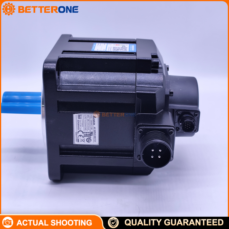 Delta ECM-B3M-E21320RS1 AC Servo Motor, 2kW, 220VAC, 2000rpm, 9.55N·m, Medium Inertia, 130mm Frame, 24-bit Incremental Optical Encoder, Keyway Shaft, Oil Seal, No Brake