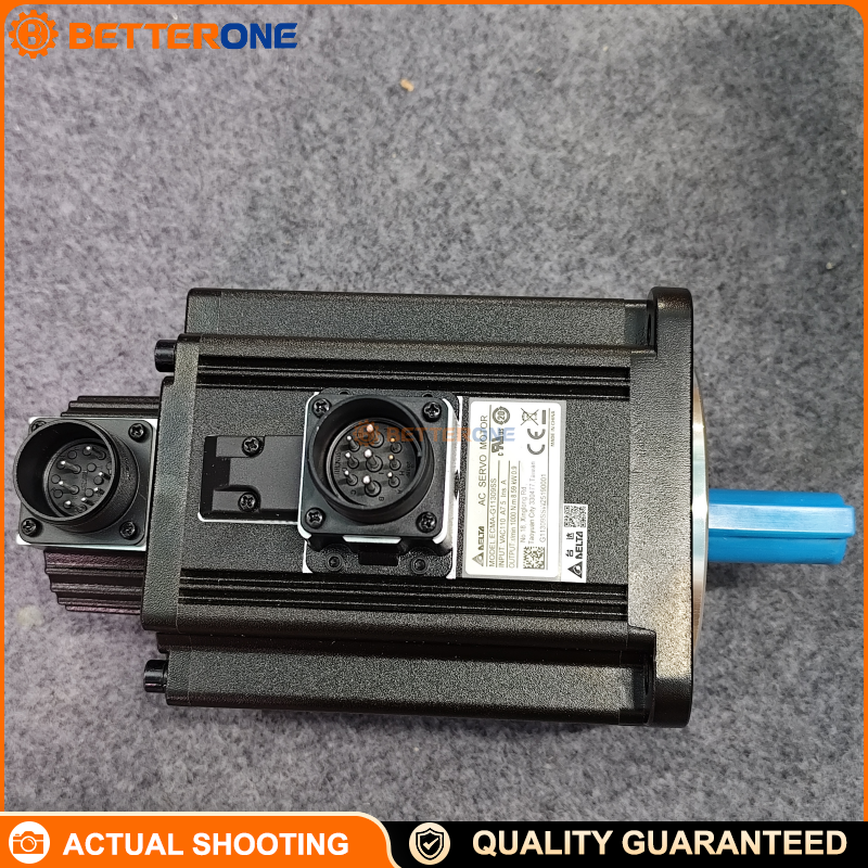 Delta ECMA-G11309SS AC Servo Motor, 900W (0.9kW), 220VAC, 1000rpm, Rated Torque 8.59N·m, Max Torque 21.48N·m, Incremental Encoder, 130×130mm Frame, 22mm Shaft, Brake + Key + Oil Seal, Cable w/ Connector (ASDA-A2/ECMA-G)
