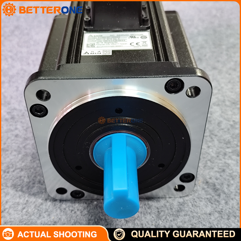 Delta ECMA-G11309SS AC Servo Motor, 900W (0.9kW), 220VAC, 1000rpm, Rated Torque 8.59N·m, Max Torque 21.48N·m, Incremental Encoder, 130×130mm Frame, 22mm Shaft, Brake + Key + Oil Seal, Cable w/ Connector (ASDA-A2/ECMA-G)