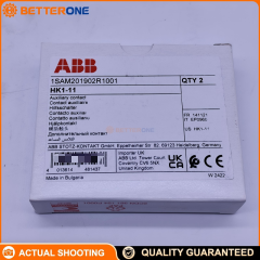 ABB HK1-11 Auxiliary Contact 1SAM201902R1001, 1NO+1NC, Side Mount, Screw Terminals, 690VAC / 600VDC, For MS116 MS132 MO132 MS165 MO165