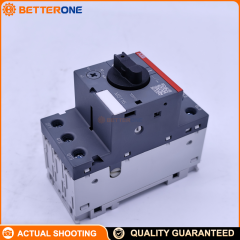 ABB MS116-6.3 Manual Motor Starter 1SAM250000R1009, 3-Pole MPCB, Adjustable 4.0–6.3A, Trip Class 10A, 690VAC, Ics 50kA (400VAC), DIN Rail, Screw Terminals