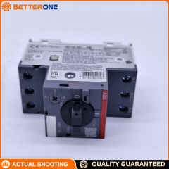 ABB MS116-6.3 Manual Motor Starter 1SAM250000R1009, 3-Pole MPCB, Adjustable 4.0–6.3A, Trip Class 10A, 690VAC, Ics 50kA (400VAC), DIN Rail, Screw Terminals