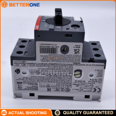 ABB MS132-6.3 Manual Motor Starter 1SAM350000R1009, 3-Pole MPCB, Adjustable 4.0–6.3A, Trip Class 10, 690VAC, Ics up to 100kA (400VAC), 45mm Width, DIN Rail, Screw Terminals