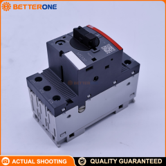 ABB MS132-6.3 Manual Motor Starter 1SAM350000R1009, 3-Pole MPCB, Adjustable 4.0–6.3A, Trip Class 10, 690VAC, Ics up to 100kA (400VAC), 45mm Width, DIN Rail, Screw Terminals