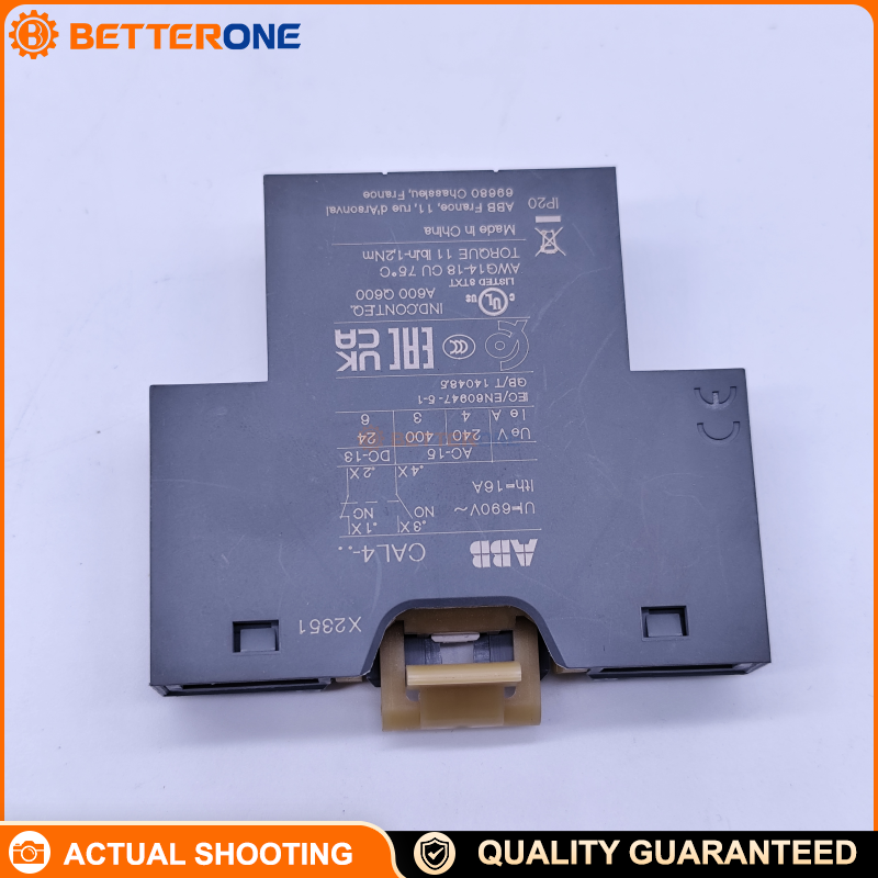 ABB CAL4-11 Auxiliary Contact Block 1SBN010120R1011, Side Mount 1NO+1NC, Screw Terminals, 24–690V Aux Circuit, Ith 16A, For AF(C)09–AF(C)96 Contactors