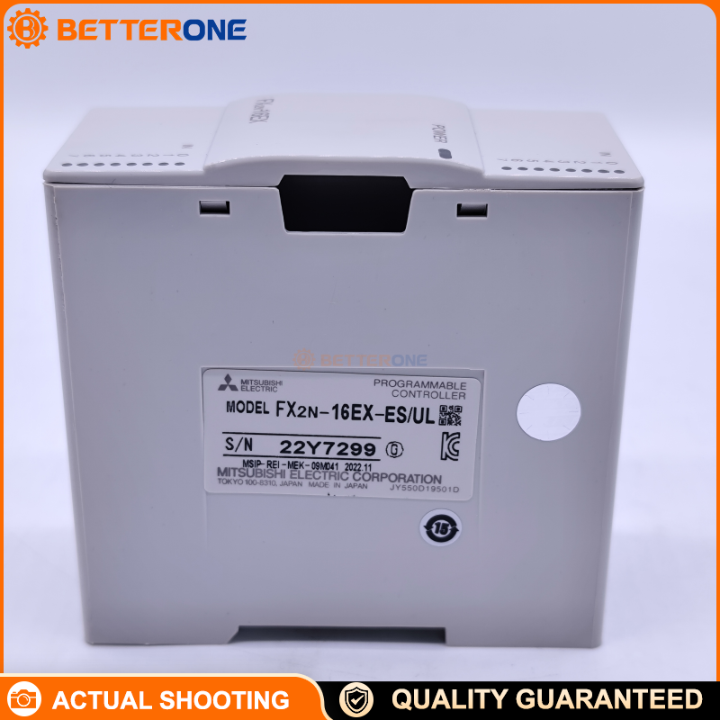 Mitsubishi FX2N-16EX-ES/UL Digital Input Module, 16 Inputs, 24VDC ±10%, Sink/Source, 5mA @24V, 4.3kΩ, 10ms Response, M3 Terminal Block, MELSEC-F FX2N I/O Extension