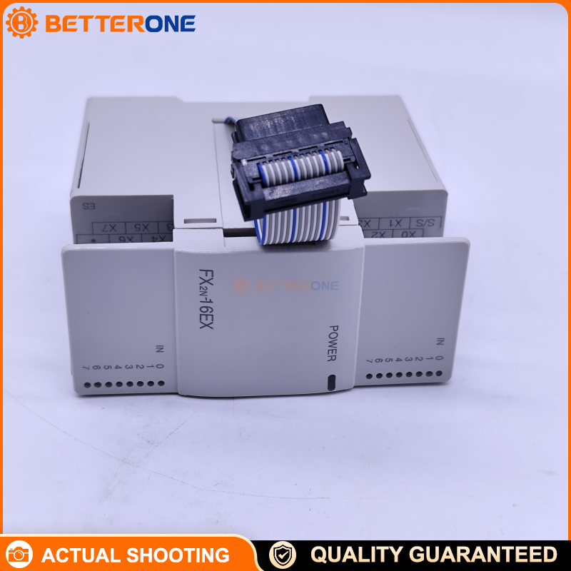 Mitsubishi FX2N-16EX-ES/UL Digital Input Module, 16 Inputs, 24VDC ±10%, Sink/Source, 5mA @24V, 4.3kΩ, 10ms Response, M3 Terminal Block, MELSEC-F FX2N I/O Extension
