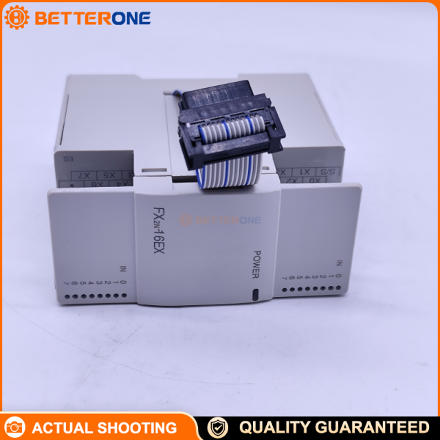 Mitsubishi FX2N-16EX-ES/UL Digital Input Module, 16 Inputs, 24VDC ±10%, Sink/Source, 5mA @24V, 4.3kΩ, 10ms Response, M3 Terminal Block, MELSEC-F FX2N I/O Extension