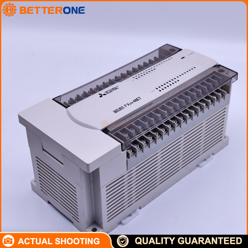 Mitsubishi FX2N-48ET-ESS/UL Digital I/O Extension Unit, AC 100–240V, 24 Digital Inputs (24VDC Sink/Source) + 24 Transistor Outputs (Source), 5–30VDC, 0.5A/Point, Removable Terminal Block (M3), MELSEC-F FX2N/FX3U