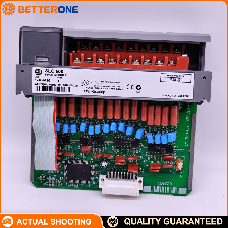 Allen-Bradley 1746-IA16 SLC 500 Digital AC Input Module, 16-Point 100/120VAC, 85–132VAC @47–63Hz, RTB, 5V Backplane 0.085A