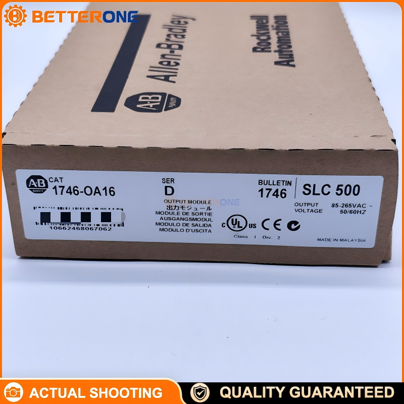 Allen-Bradley 1746-OA16 SLC 500 Digital AC Output Module 16-Point TRIAC 120/240VAC 85–265VAC 47–63Hz RTB 0.370A 5V Backplane