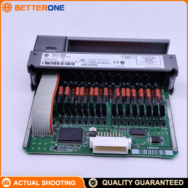 Allen-Bradley 1746-OA16 SLC 500 Digital AC Output Module 16-Point TRIAC 120/240VAC 85–265VAC 47–63Hz RTB 0.370A 5V Backplane