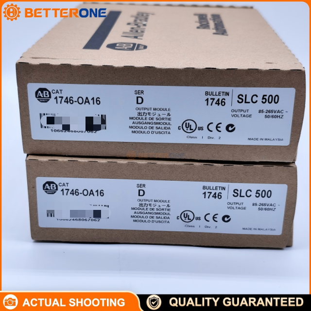 Allen-Bradley 1746-OA16 SLC 500 Digital AC Output Module 16-Point TRIAC 120/240VAC 85–265VAC 47–63Hz RTB 0.370A 5V Backplane
