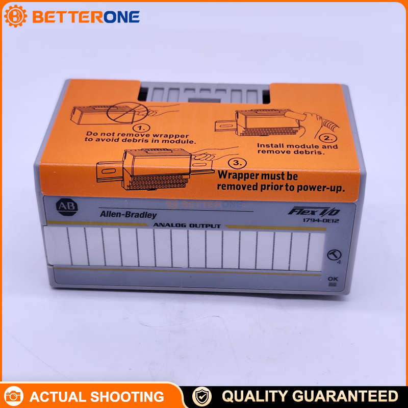Allen-Bradley 1794-OE12 FLEX I/O 12-Channel Analog Output Module, Selectable 0–20mA / 4–20mA / ±10V, Single-Ended Non-Isolated, 24VDC (10.0–31.2VDC), FlexBus 5V 80mA