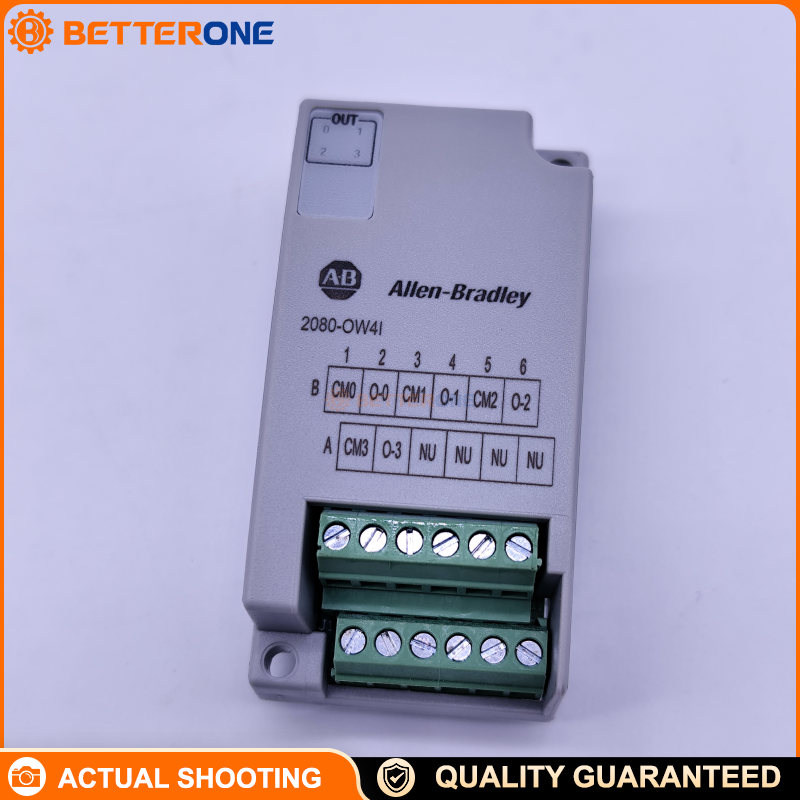 Allen-Bradley 2080-OW4I Micro800 4-Channel Digital Relay Output Plug-In Module, Dry Contact, 2A @ 125/240VAC, 2A @ 5–30VDC, 10ms, Isolated 240V