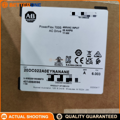 Allen-Bradley PowerFlex 700S AC Drive 20DC022A0EYNANANE, 400VAC 3-Phase, 22A, 11kW Normal Duty / 7.5kW Heavy Duty, IP20 / NEMA Type 1, Brake IGBT Installed, No Comm Module, Phase II Control