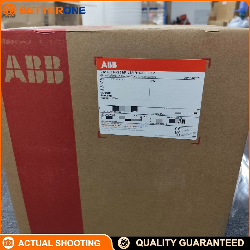 ABB Tmax T7S 1600 MCCB PR231/P-LS/I, In 1600A, Fixed, Front Terminals (FF), 3-Pole, 690VAC, Ui 1000V, Uimp 8kV