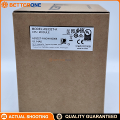 Delta AS332T-A AS Series Modular PLC CPU, 24VDC, 16DI/16DO, Ethernet + USB + RS-485×2, 128K Steps Program, 64K Words Memory, Up to 32 Expansion Modules, 6-Axis 200kHz Pulse Positioning