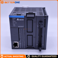 Delta AS332T-A AS Series Modular PLC CPU, 24VDC, 16DI/16DO, Ethernet + USB + RS-485×2, 128K Steps Program, 64K Words Memory, Up to 32 Expansion Modules, 6-Axis 200kHz Pulse Positioning