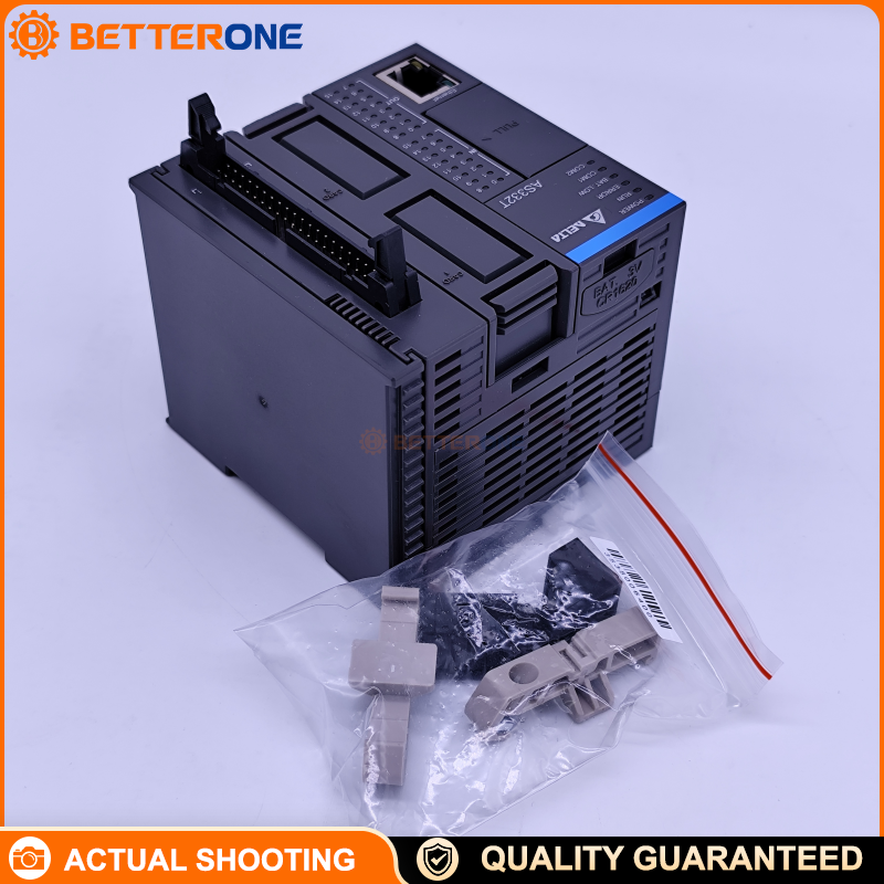 Delta AS332T-A AS Series Modular PLC CPU, 24VDC, 16DI/16DO, Ethernet + USB + RS-485×2, 128K Steps Program, 64K Words Memory, Up to 32 Expansion Modules, 6-Axis 200kHz Pulse Positioning