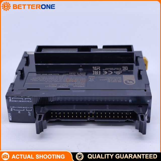 OMRON CJ2M-MD211 Pulse I/O Module for CJ2M, NPN, 10 Digital Inputs (4 Interrupt/Quickresponse, 2 High-Speed Counter), 6 Outputs (2 Pulse, 2 PWM, Solid-State), DIN Rail