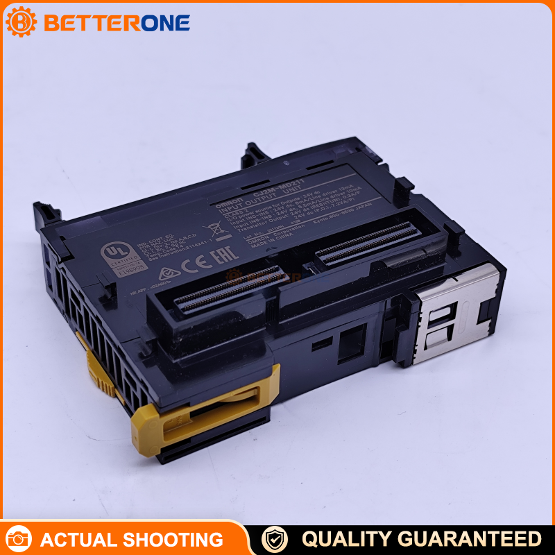 OMRON CJ2M-MD211 Pulse I/O Module for CJ2M, NPN, 10 Digital Inputs (4 Interrupt/Quickresponse, 2 High-Speed Counter), 6 Outputs (2 Pulse, 2 PWM, Solid-State), DIN Rail
