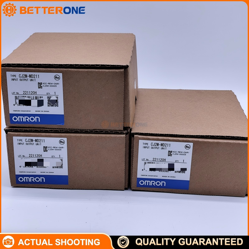 OMRON CJ2M-MD211 Pulse I/O Module for CJ2M, NPN, 10 Digital Inputs (4 Interrupt/Quickresponse, 2 High-Speed Counter), 6 Outputs (2 Pulse, 2 PWM, Solid-State), DIN Rail