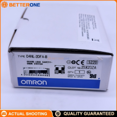 OMRON D4NL-2DFA-B Guard Lock Safety Door Switch, Key-Operated, 2NC Door + 2NC Lock Monitor, 24VDC Solenoid, Power-to-Unlock, IP67, 1300N Holding Force, G1/2
