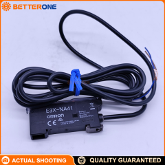 OMRON E3X-NA41 Manual Fiber Optic Amplifier Unit, PNP Open-Collector Output, 12–24VDC, 35mA Max, 50mA Load, 200µs Response, LED Bar Display, Light-ON/Dark-ON, 40ms OFF-Delay Timer, DIN-Rail