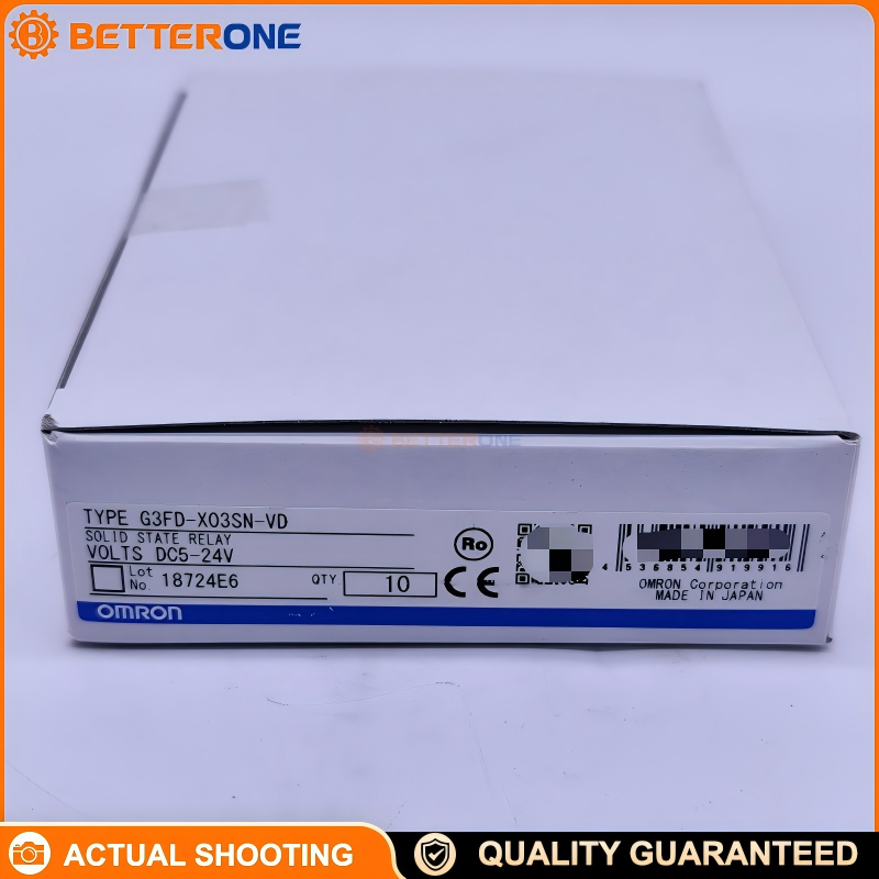 OMRON G3FD-X03SN-VD Solid State Relay (SSR), Photocoupler, SPST-NO (1 Form A), 3A 4–48VDC Load, 5–24VDC Input, 8-Pin Plug-In, LED Indicator, VDE Approved