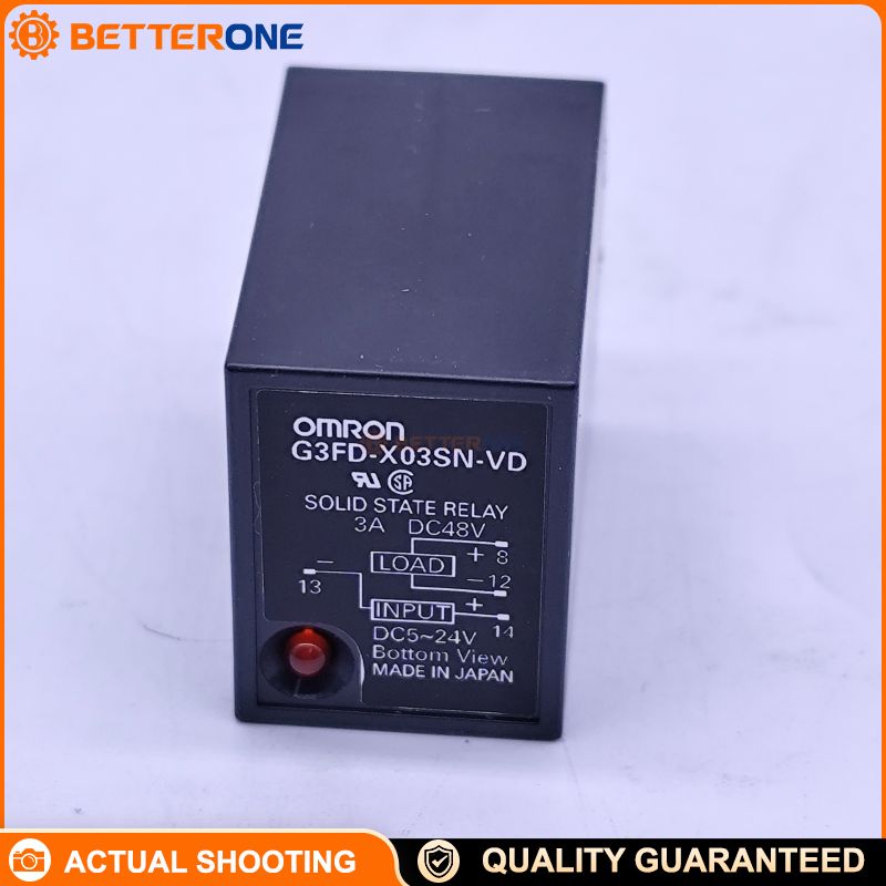OMRON G3FD-X03SN-VD Solid State Relay (SSR), Photocoupler, SPST-NO (1 Form A), 3A 4–48VDC Load, 5–24VDC Input, 8-Pin Plug-In, LED Indicator, VDE Approved