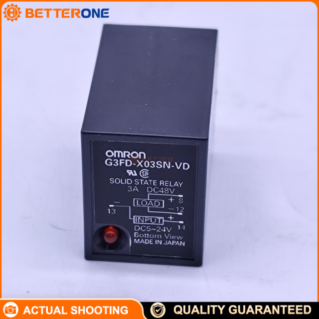 OMRON G3FD-X03SN-VD Solid State Relay (SSR), Photocoupler, SPST-NO (1 Form A), 3A 4–48VDC Load, 5–24VDC Input, 8-Pin Plug-In, LED Indicator, VDE Approved