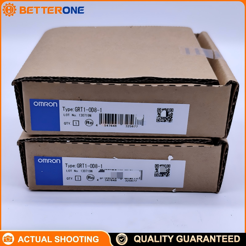 OMRON GRT1-OD8-1 SmartSlice Digital Output Module, 8-Point PNP, 24VDC (20.4–26.4V) Output, 0.5A/Channel, Push-in Wiring, IP20, 84×15×74.4mm