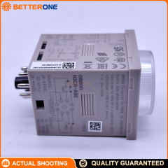 OMRON H3CR-A8E Multi-Function Timer Relay, 1/16 DIN 48×48mm, 8-Pin Plug-in, 0.05s–300h, DPDT Output (Time-limit + Instantaneous SPDT), ON Delay/Flicker/Interval/One-shot, AC/DC Supply