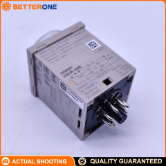 OMRON H3CR-A8E Multi-Function Timer Relay, 1/16 DIN 48×48mm, 8-Pin Plug-in, 0.05s–300h, DPDT Output (Time-limit + Instantaneous SPDT), ON Delay/Flicker/Interval/One-shot, AC/DC Supply