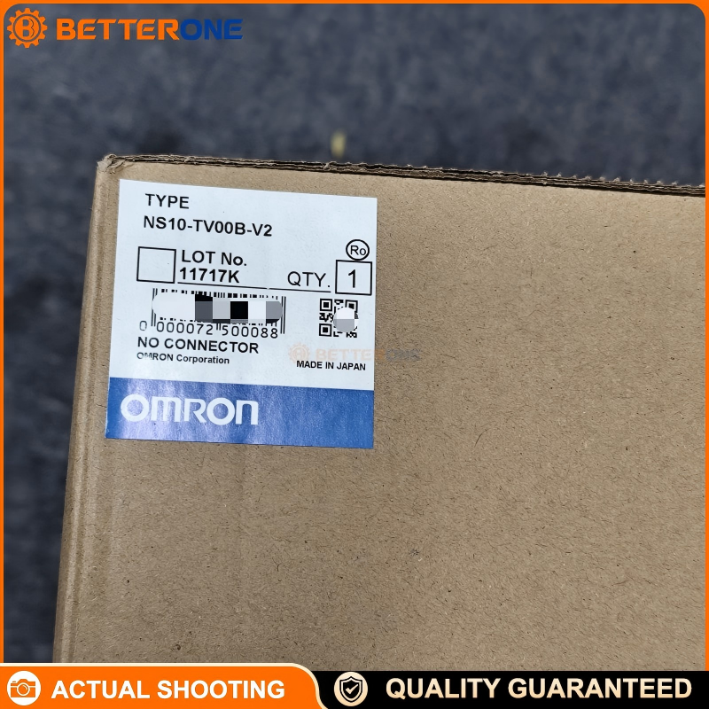 OMRON NS10-TV00B-V2 NS Series HMI Touch Panel, 10.4in TFT VGA 640×480, Ethernet + 2×RS-232C + USB, 24VDC (20.4–27.6V), 25W Max, 60MB Memory, Black Case