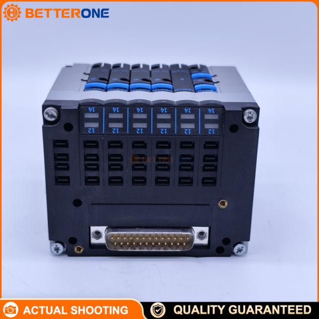 Festo 10P-10-6D-MP-R-Y-CS4M CPV10 Valve Terminal, 6-Station Manifold, MP Multipin Sub-D 25-Pin, 24VDC, Up to 10 bar, 400 L/min