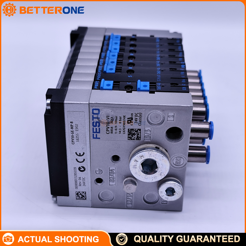 Festo 10P-10-8D-MP-R-Y-CS6M CPV10 Valve Terminal, 8 Stations, MP 25-Pin Sub-D, 24VDC