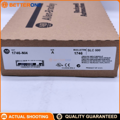 Allen-Bradley 1746-NI4 SLC 500 Analog Input Module, 4-Channel, Per-Channel Voltage/Current Selectable, 16-Bit, ±10V/0–10V/0–5V/1–5V, ±20mA/0–20mA/4–20mA, Removable Terminal Block