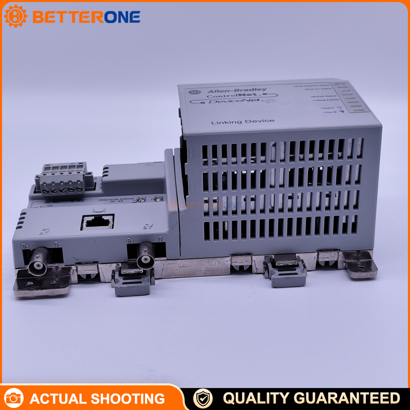 Allen-Bradley 1788-CN2DN ControlNet-to-DeviceNet Linking Device, 24VDC, Dual ControlNet (A/B) Coax RG6, DeviceNet Scanner, 0–60°C, Open-Style, DIN-Rail/Panel Mount