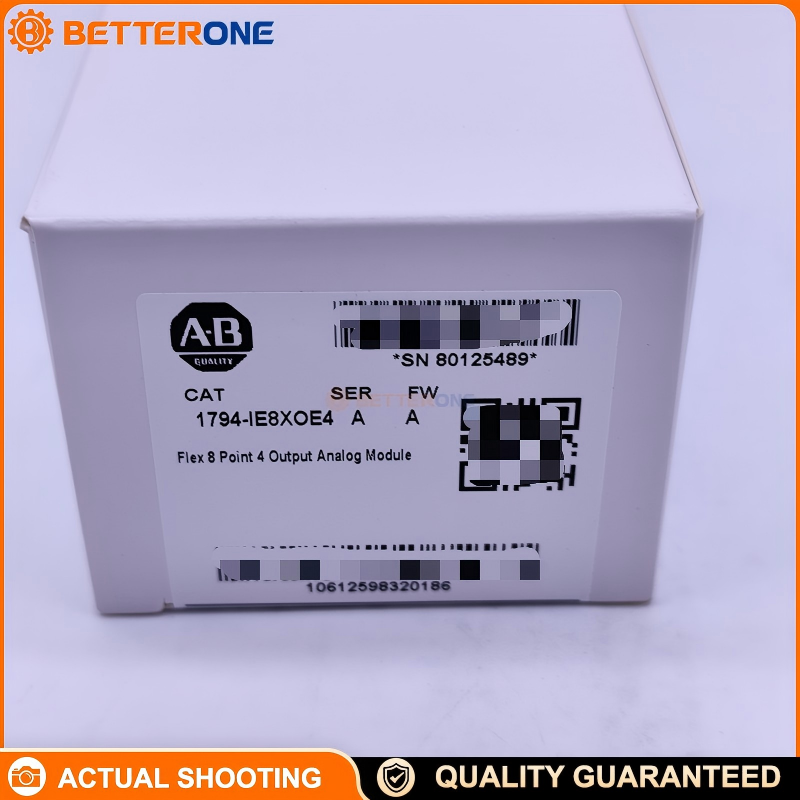 Allen-Bradley 1794-IE8XOE4 FLEX I/O Analog Combo Module, 8-Ch Input + 4-Ch Output, Single-Ended Non-Isolated, ±10V/0–10V, 4–20mA/0–20mA, 24VDC