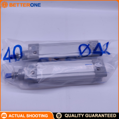 Festo DNC-40-100-PPV ISO 15552 Standard Pneumatic Cylinder, 40mm Bore 100mm Stroke, Double-Acting, Adjustable Pneumatic Cushioning Both Ends, M12×1.25 Rod Thread