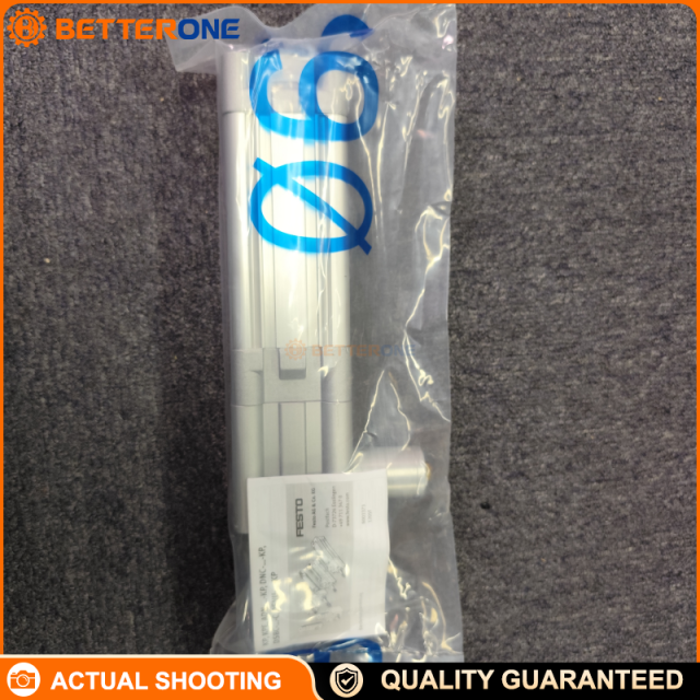 Festo DNC-50-70-PPV-A-KP ISO 15552 Standard Pneumatic Cylinder, 50mm Bore 70mm Stroke, Double-Acting, PPV Adjustable Cushioning, M16×1.5 Rod Thread, With Proximity Sensor Capability & Clamping Unit (KP)
